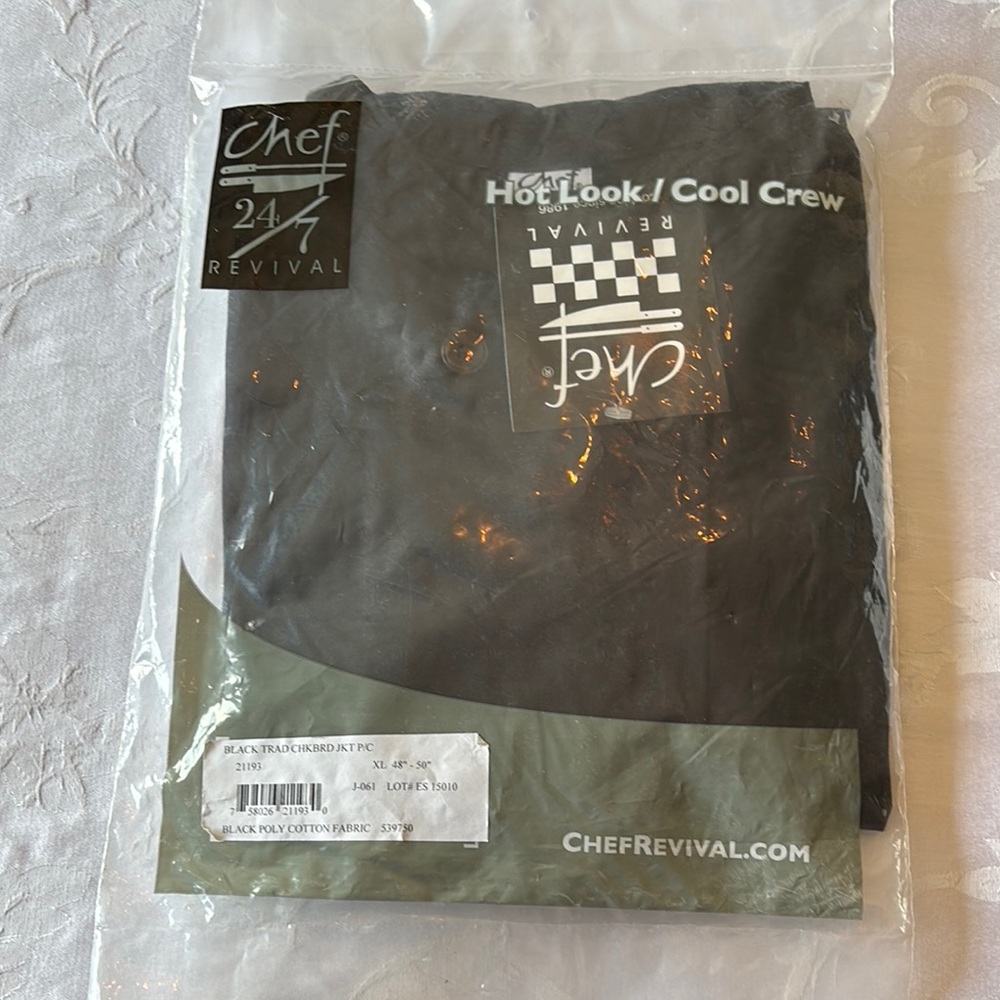 Chef Revival Black Jacket